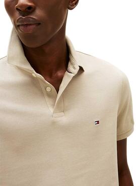 Polo Tommy Hilfiger 1985 beige pour homme