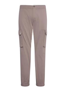 Pantalons cargo Calvin Klein Jeans Twill élastique vintage kaki pour homme