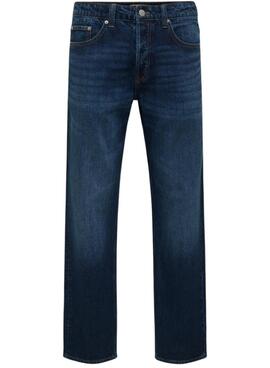 Jean Only and Sons Sedge en denim oscuro pour homme.