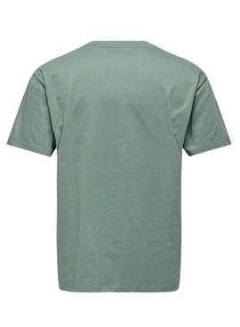 T-shirt Only and Sons Fred turquoise pour homme