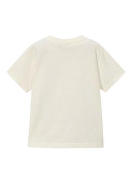 T-shirt Mayoral, bottes de football blanches pour garçon.