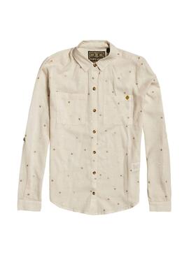 Chemise Superdry Conversational Femme Blanche