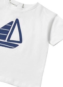 Ensemble bleu marin pour bébé Mayoral.