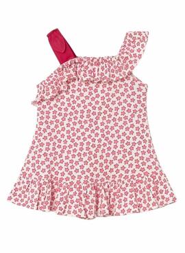 Robe Mayoral en point bambou rouge pour bébé