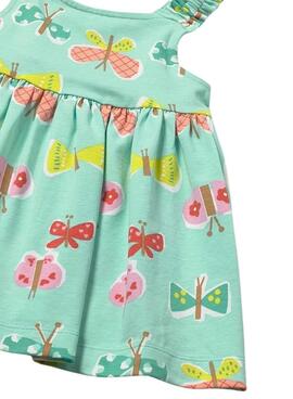 Robe Mayoral papillons bleu turquoise pour bébé