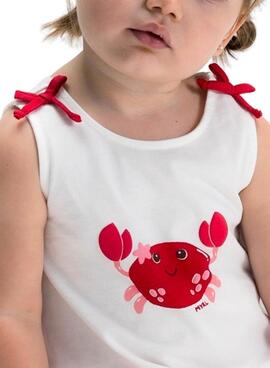 Ensemble Mayoral rouge et blanc à carreaux pour bébé