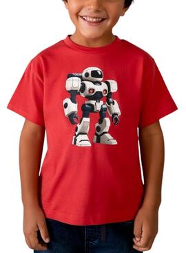 T-shirt Mayoral Robot rouge pour garçon