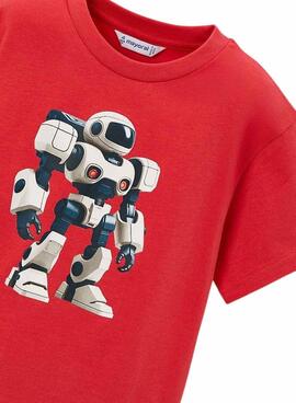 T-shirt Mayoral Robot rouge pour garçon