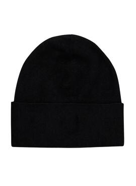 Bonnet Calvin Klein Fine Rib noir pour homme