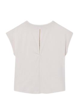 T-shirt Mayoral Girl blanc cassé pour fille