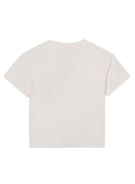 T-shirt Mayoral rodeo blanc pour fille
