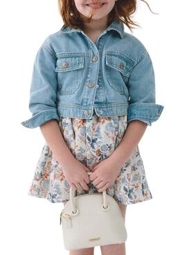 Veste en jean Mayoral bleu clair pour fille.