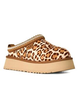 Mules UGG Tazz en estampado animal de leopardo para mujer.
