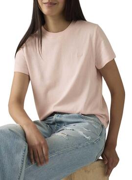 T-shirt Levi's rose basique pour femme