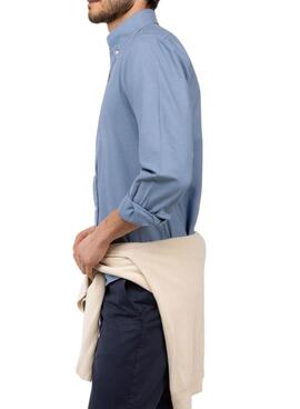 Chemise El Ganso teinte en bleu clair pour homme.