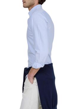 Chemise El Ganso Oxford uni bleue pour homme