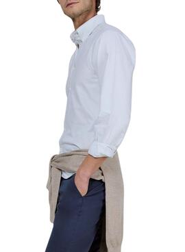 Chemise El Ganso Yale à rayures vertes et blanches pour homme