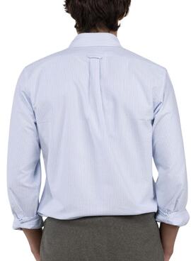 Chemise El Ganso Yale à rayures bleues et blanches pour homme