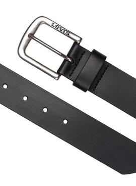 Ceinture Levis Seine noire et argentée pour homme