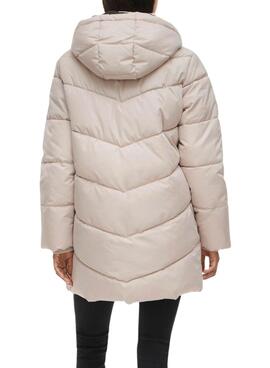 Manteau matelassé beige Vila Milja pour femme