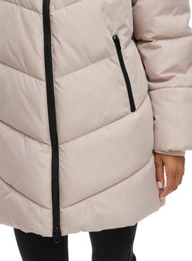 Manteau matelassé beige Vila Milja pour femme