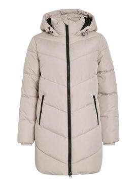 Manteau matelassé beige Vila Milja pour femme