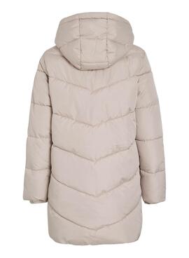 Manteau matelassé beige Vila Milja pour femme