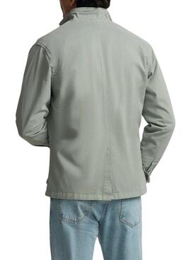 Veste de costume semi-blazer vert pour homme Silbon américain