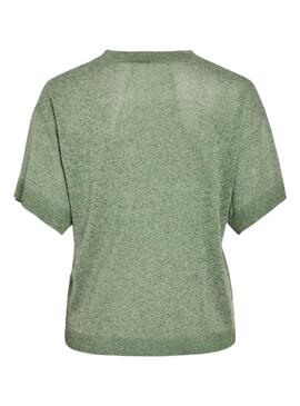 T-shirt en tricot Vila Vinowy vert pour femme