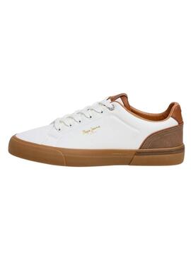 Chaussures Pepe Jeans Kenton blanches pour homme