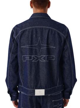 Veste en jean Project x Paris en denim foncé pour homme.
