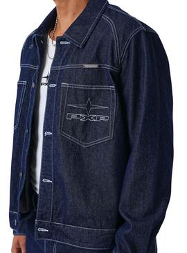 Veste en jean Project x Paris en denim foncé pour homme.