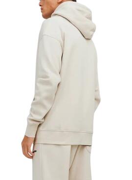 Sweatshirt Jack and Jones Vesterbro beige pour homme