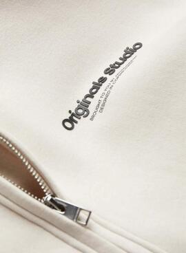 Sweatshirt Jack and Jones Vesterbro beige pour homme