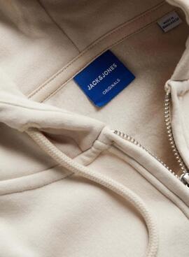 Sweatshirt Jack and Jones Vesterbro beige pour homme