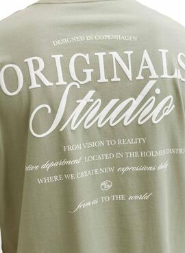 T-shirt Jack and Jones Norrebro verte pour homme