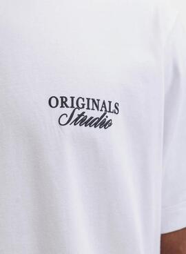 T-shirt Jack and Jones Norrebro blanc pour homme