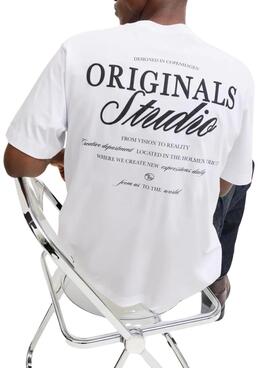 T-shirt Jack and Jones Norrebro blanc pour homme