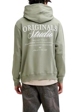 Sweatshirt Jack and Jones Norrebro vert pour homme.