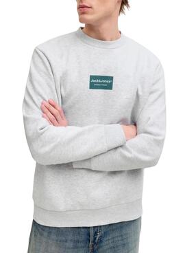 Sweatshirt Jack and Jones Frank gris pour homme