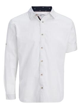 Chemise Jack and Jones Henry blanc pour homme.