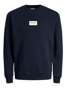 Sweat-shirt Jack and Jones Frank bleu marine pour homme