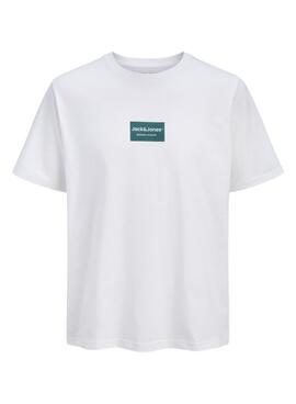 T-shirt Jack and Jones Frank blanc pour homme