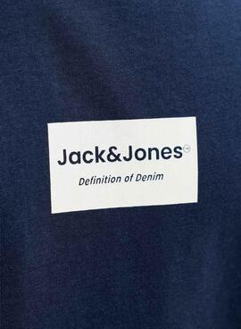 T-shirt Jack and Jones Frank marine pour homme