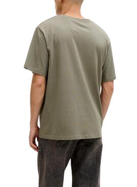 T-shirt Jack and Jones Frank verte pour homme