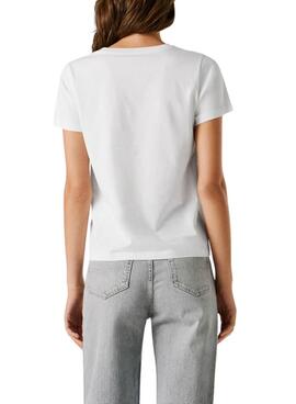 T-shirt Pepe Jeans Brady blanc pour femme