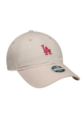 Casquette New Era Washed Mini LA Dodgers 9TWENTY beige pour femme