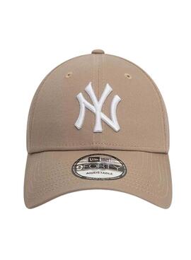 Casquette New Era 9FORTY Yankees New York League camel pour femme et homme