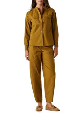 Chemise Pepe Jeans Angy moutarde pour femme