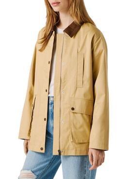 Veste Pepe Jeans Flory beige pour femme